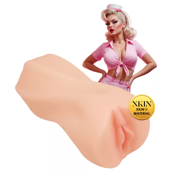 XKIN Cutie Darla - realistická umelá vagína masturbátor (prírodná farba)
