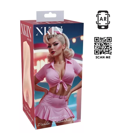 XKIN Cutie Darla - realistická umelá vagína masturbátor (prírodná farba)