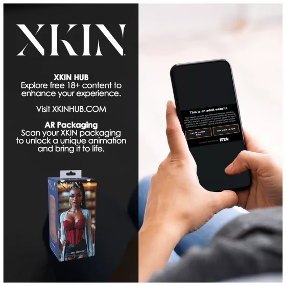 XKIN Librarian Paige - realistický umelý vaginálny masturbátor (prírodná farba)