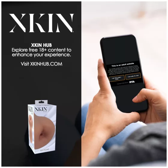 XKIN - realistický umelý zadok masturbátor - M (tmavý naturál)