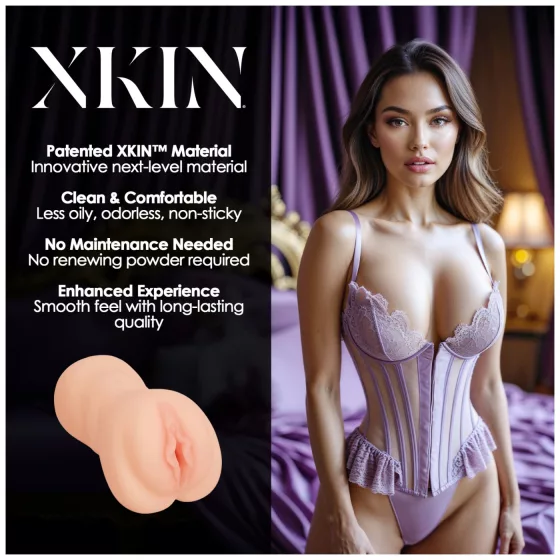 XKIN Sweet Delilah - realistická umelá vagína masturbátor (naturálna)