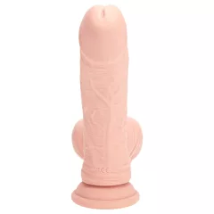   RealRock - realistický vibrátor s dvojitou hustotou (telovej farby) - 15 cm