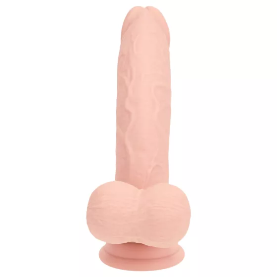 RealRock - realistický vibrátor s dvojitou hustotou (telovej farby) - 15 cm
