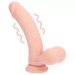   RealRock - realistický vibrátor s dvojitou hustotou (telovej farby) - 18 cm