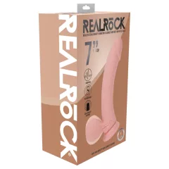   RealRock - realistický vibrátor s dvojitou hustotou (telovej farby) - 18 cm