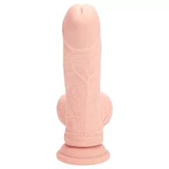   RealRock - realistický vibrátor s dvojitou hustotou (telovej farby) - 18 cm