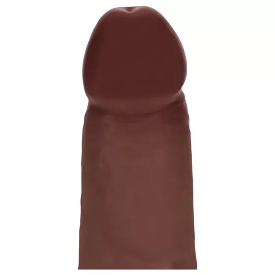 RealRock - realistický dvojvrstvový dildo (hnedý) - 15,5 cm