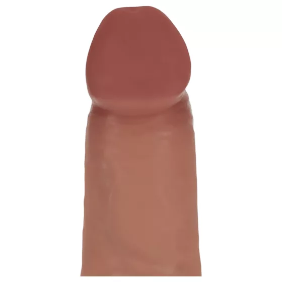 RealRock - realistický dvojvrstvový dildo (opálený) - 15,5 cm