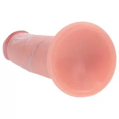   RealRock - realistický dvojitej hustoty dildo (telovej farby) - 18,5 cm