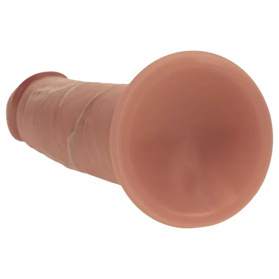 RealRock - realistický dildo s dvojitou hustotou (opálený) - 18,5 cm