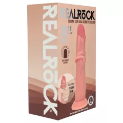   RealRock - realistický dvojvrstvový dildo (telovej farby) - 20,5 cm