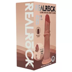   RealRock - realistický dvojvrstvový dildó (opálený) - 20,5 cm
