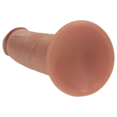   RealRock - realistický dvojvrstvový dildó (opálený) - 20,5 cm