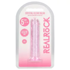   RealRock - realistický dildo s prísavkou (ružový) - 12,7 cm