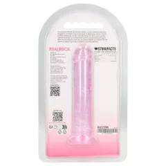   RealRock - realistický dildo s prísavkou (ružový) - 12,7 cm