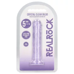   RealRock - realistický dildo s prísavkou (fialový) - 12,7 cm