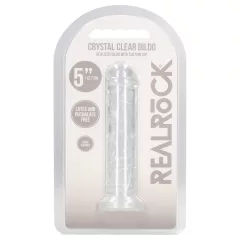   RealRock - realistický dildo s prísavkou (priehľadný) - 12,7 cm
