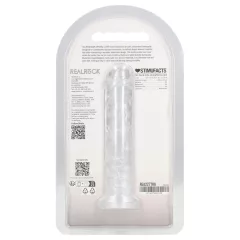   RealRock - realistický dildo s prísavkou (priehľadný) - 12,7 cm