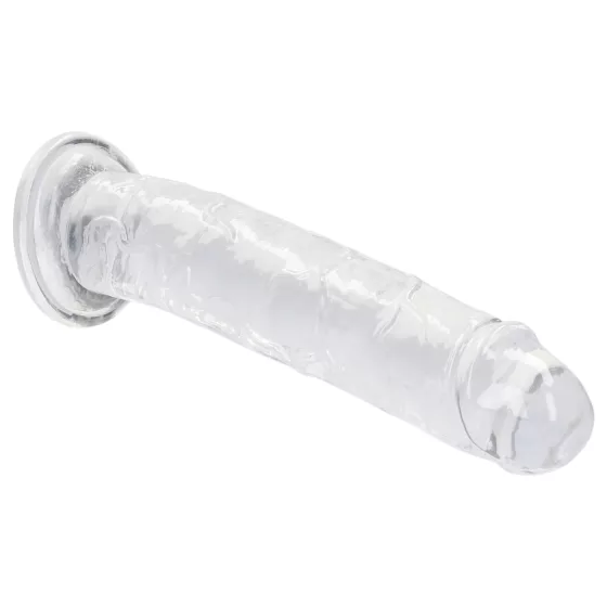 RealRock - realistický dildo s prísavkou (priehľadný) - 12,7 cm