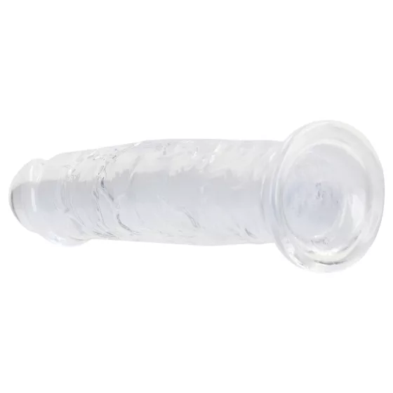 RealRock - realistický dildo s prísavkou (priehľadný) - 12,7 cm