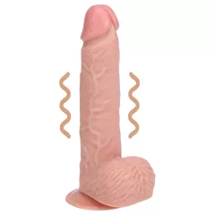   RealRock - vibrátor s prísavkou - realistický - telová farba - 18 cm