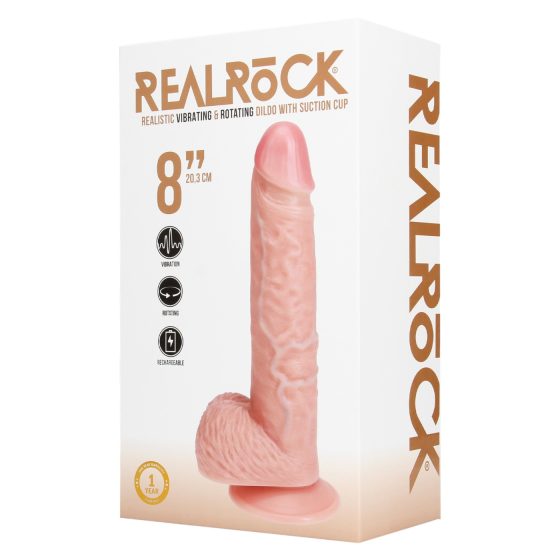 REALROCK - Rotačný vibrátor - Prírodný (20,5 cm)