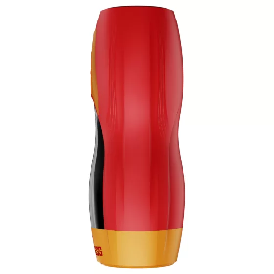 Masturs Solara - mužský masturbátor s ohrevom a pohybom hore-dole - červený