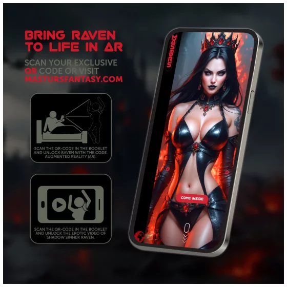 Masturs Raven - mužský masturbátor s vibráciou a saním - čierny