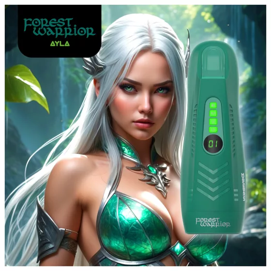 Masturs Ayla - masturbátor sánie a vibrácie s AR - zelený