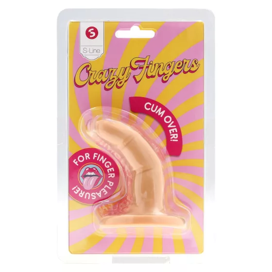 S-Line - dvojprstový dildo (prírodná farba)