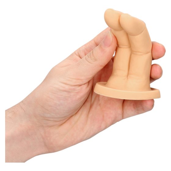 S-Line - dvojprstový dildo (naturálny)