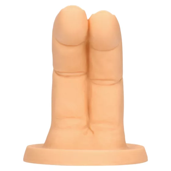 S-Line - dvojprstový dildo (prírodná farba)