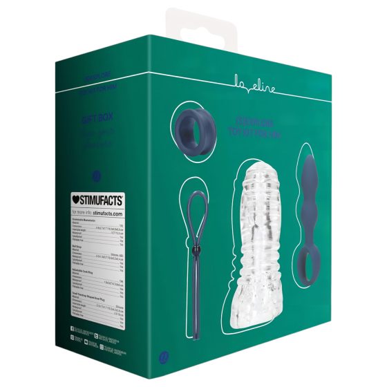 Loveline (S)explore - sada erotických hračiek pre mužov - modrá