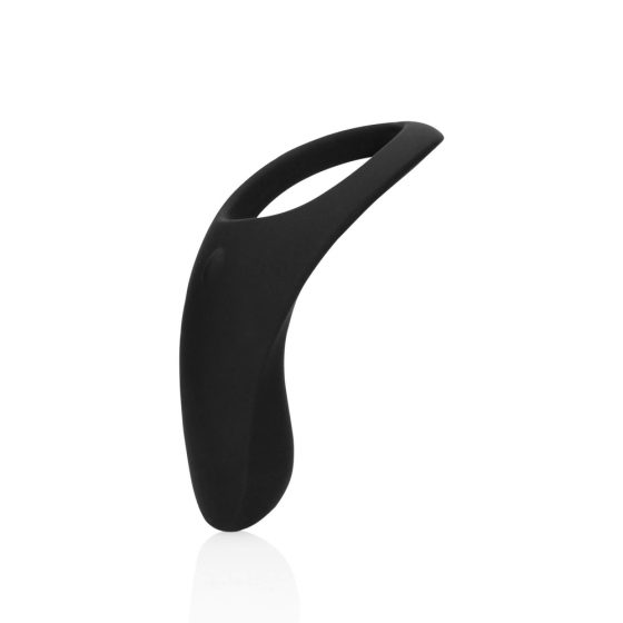Loveline - vibračný krúžok na dlhý penis a semenníky na batérie (čierny)