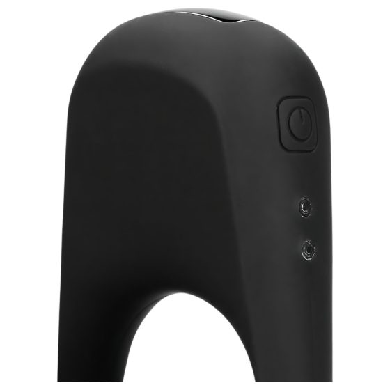 Loveline - vibračný erekčný krúžok na penis - nabíjateľný - čierny