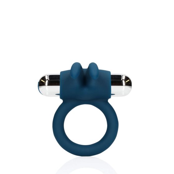 Loveline - vibrátor na batérie, zajačik na klitoris, vibračný krúžok na penis (modrý)
