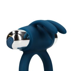   Loveline - vibrátor na batérie, zajačik na klitoris, vibračný krúžok na penis (modrý)