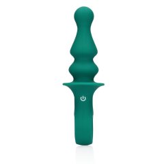 Loveline - Dobíjací perlový análny vibrátor (zelený)