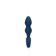   Loveline - análny vibrátor s uchopovacím krúžkom - stredný (modrý)