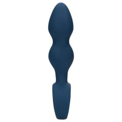 Loveline - krúžkový análny dildo - stredný (modrý)