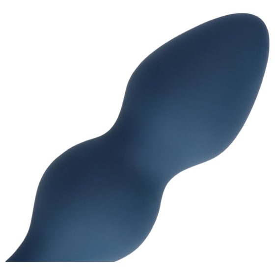 Loveline - krúžkový análny dildo - stredný (modrý)