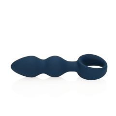   Loveline - Análne dildo s uchopovacím krúžkom - veľké (modré)
