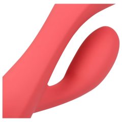   Loveline - vibrátor s klitorálnym stimulátorom - nabíjateľný, vodotesný, ružový