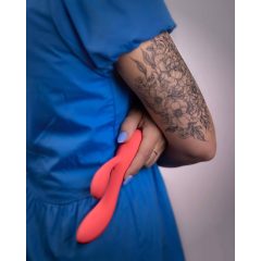   Loveline - vibrátor s klitorálnym stimulátorom - nabíjateľný, vodotesný, ružový