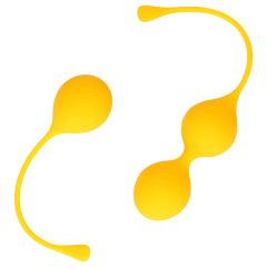   Loveline - venušine guličky sada - silikón - 2 diely - žlté