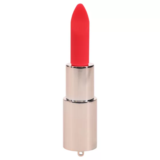 Loveline Candy - rúžový vibrátor so 4 nadstavcami (ružový)