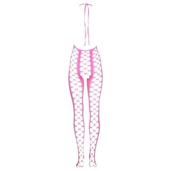 Ouch! - žiariaci otvorený overal (ružový)