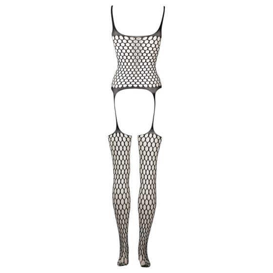 Le Désir - bodočkovaná sieťovaná súprava - (čierna) - S-XL