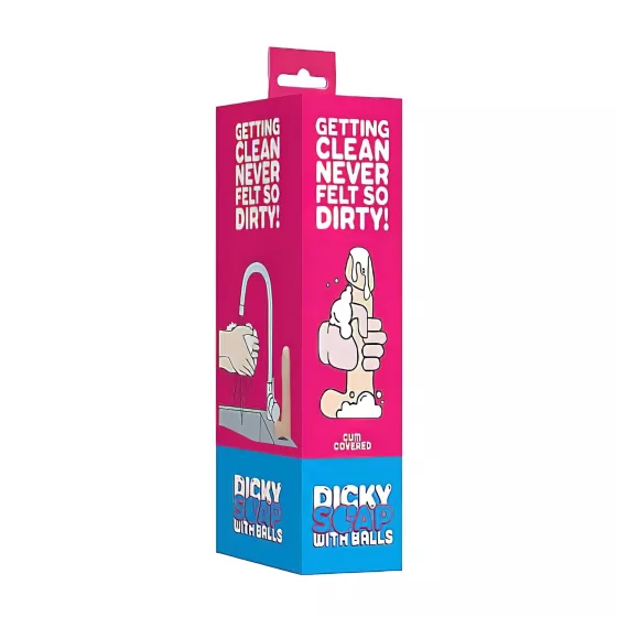S-Line - Dicky Cum - mydlo penis s semenníkmi - natur (250 g)