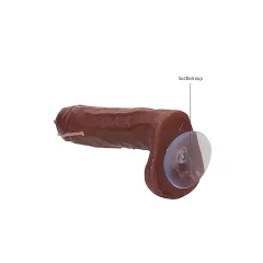   S-Line - Dicky Cum - mydlo v tvare penisu s semenníkmi (hnedé, 250 g)